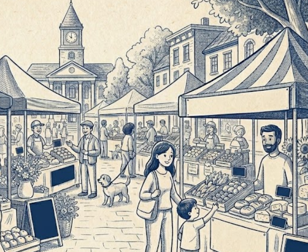 Farmer's Market Illustration