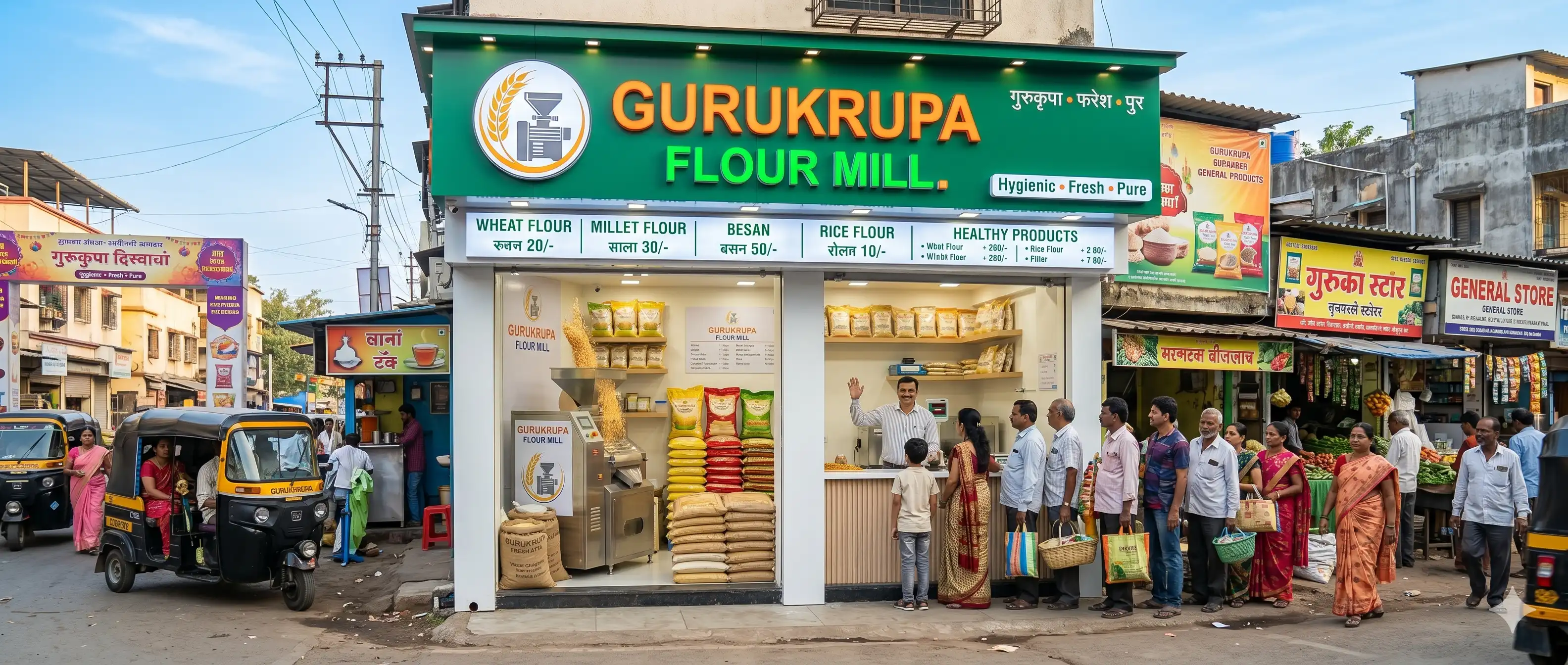 Flour Mill Franchise – Ideal Store Location and Setup